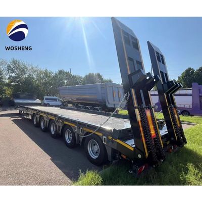 80 100 120 ton lage lading lage lading lage half-trailer met aanpasbare hoogte