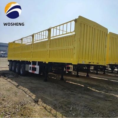 3 assen 50 ton hek half-aanhanger voor groenten en vee met een hoge draagcapaciteit