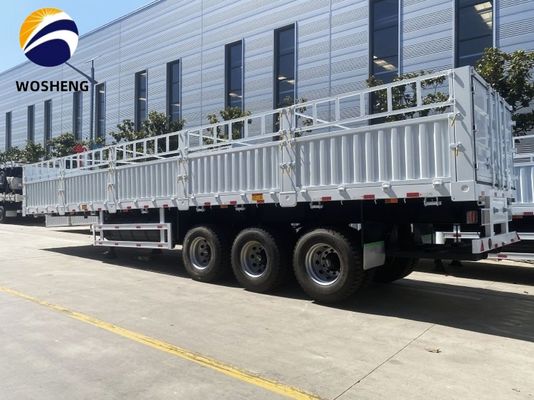 50T capaciteit 3 As 12,4m Zijdekant hek Semi-trailer Aanpasbaar en klassiek type
