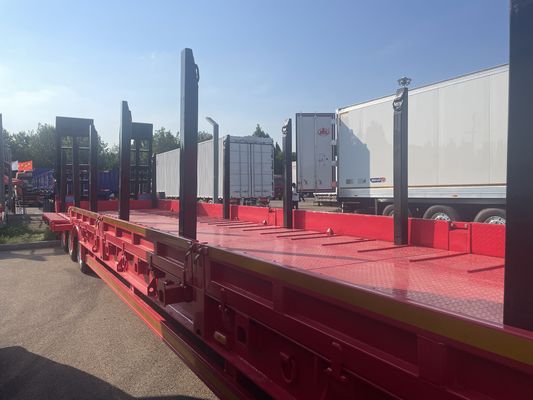 Heavy Duty Lowboy Trailer met een maximale lading van 30000 kg en een afmeting van 16000x2500x1100 mm