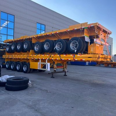 Beam Q345b Halve aanhangwagen voor het vervoer van 50-70 ton vracht 12500x2500x1600-3100mm