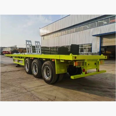 Beam Q345b Halve aanhangwagen voor het vervoer van 50-70 ton vracht 12500x2500x1600-3100mm