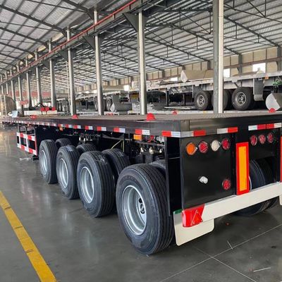 Beam Q345b Halve aanhangwagen voor het vervoer van 50-70 ton vracht 12500x2500x1600-3100mm