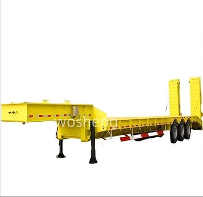 Op maat gemaakte 3/4-assige halfrol met laag bed voor containervervoer