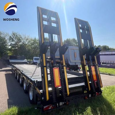 Op maat gemaakte 3/4-assige halfrol met laag bed voor containervervoer