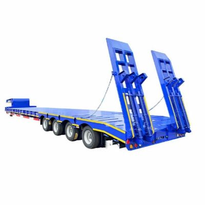 60 ton 2 &quot;/ 3.5 &quot; JOST King Pin 3 Axle Lowboy Loader Lowbed Semi-trailer voor zwaar werk