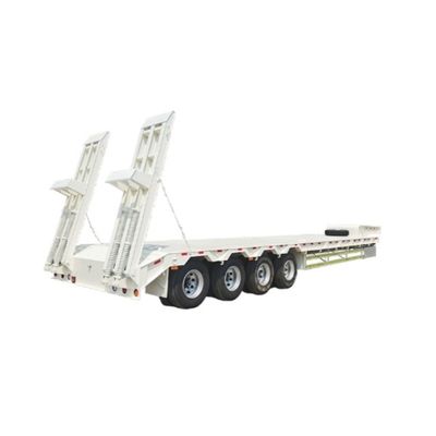 60 ton 2 &quot;/ 3.5 &quot; JOST King Pin 3 Axle Lowboy Loader Lowbed Semi-trailer voor zwaar werk