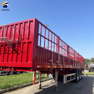 Veevervoertrailer 40FT 3 axel opslagruimte hek half-trailer voor de Afrikaanse markt