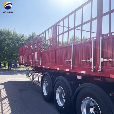 Veevervoertrailer 40FT 3 axel opslagruimte hek half-trailer voor de Afrikaanse markt