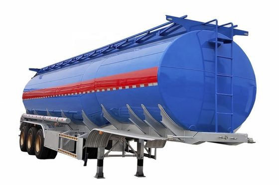 13000*2550*3780mm Carbon Steel Isolatie Brandstof Tanker Halve aanhanger met 12R22.5 banden