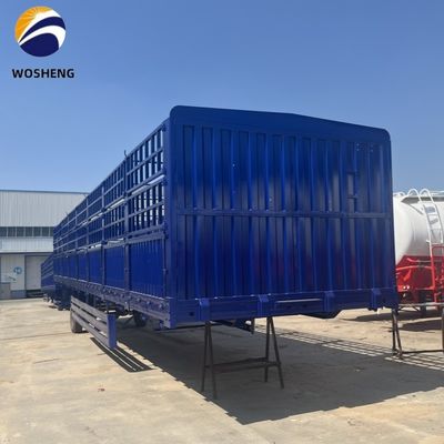 12400x2500x3650mm Staal 3 as 4 as hek Truck Halve aanhanger voor in verschillende kleuren