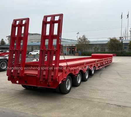 Hoofdbalk Q345B / T700 Staal 40 ton laaggelegen aanhangwagen voor zware vracht
