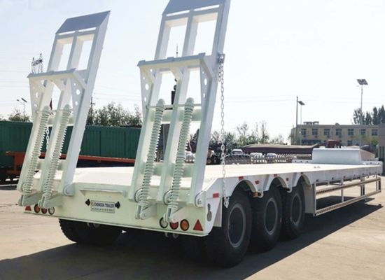 Hoofdbalk Q345B / T700 Staal 40 ton laaggelegen aanhangwagen voor zware vracht