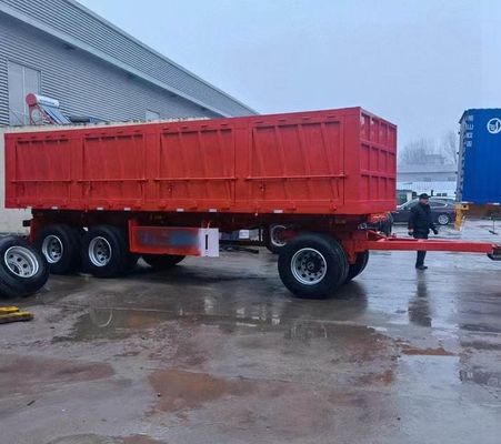 40-100 ton trekbalk slepen Dolly vol vrachtwagen aanhangwagen met zijwand staak voor zware ladingen