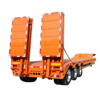 Laagbed Container Trailer voor 40T-100T ladingen 13/16/20 ton As Q345B / T700 Staalbalk