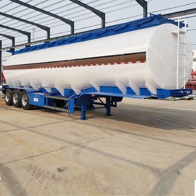 45CBM Koolstofstaal Roestvrij staal Aluminium Tanker Halve aanhangwagen Brandstof-Olie Tank Trailer Vloeistof Tank Halve aanhangwagen