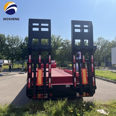 30 tot 120 ton vrachtwagenhalf-aanhanger voor zware apparatuur 13 tot 18 m x 2,5 tot 3 m x 3,3 m