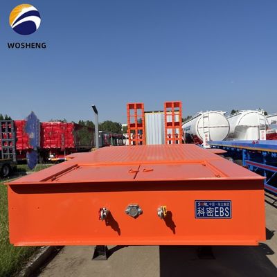 30-150 ton Truck Trailer Semi-Trailer Low Bed Lowboy Semi-Trailer voor zware apparatuur