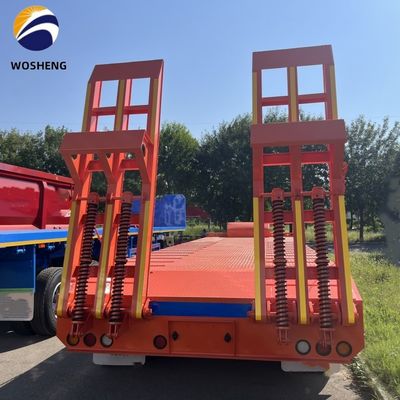 9.0-22.5 Rim 3 axel 60T laaggelegen vrachtwagen Halve aanhanger voor zware apparatuur
