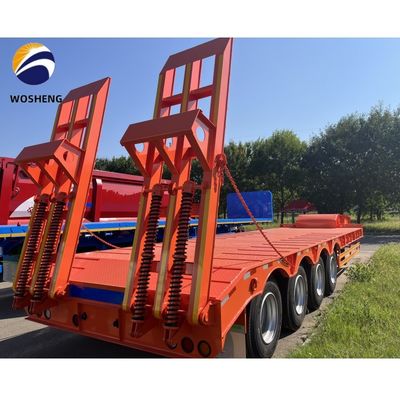 9.0-22.5 Rim 3 axel 60T laaggelegen vrachtwagen Halve aanhanger voor zware apparatuur