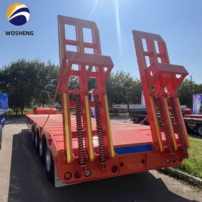 9.0-22.5 Rim 3 axel 60T laaggelegen vrachtwagen Halve aanhanger voor zware apparatuur