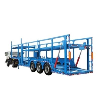 OTTC gecertificeerd 2/3-assige dubbelvloerwagen Transport half-aanhangwagen betaalbelasting 6-10 auto's