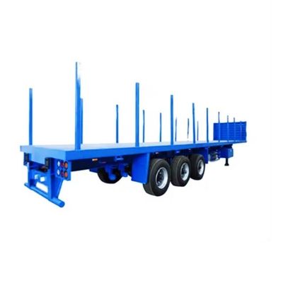 Q345b Hoofdbalk 3 Assen 20ft 40ft Container Transport 60-100Tons Flatbed Flatbed Truck Semi-trailer