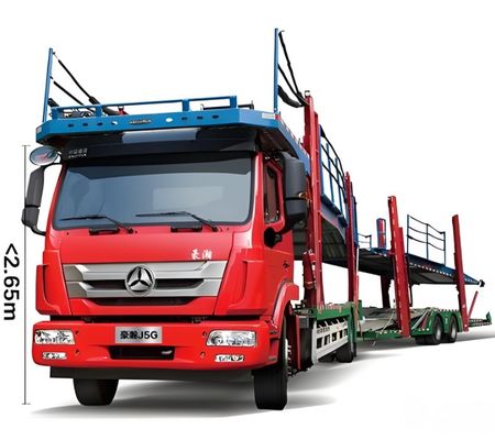 Klanten Optioneel 3-assige auto drager Semi-trailer voor voertuigvervoer van 6-10 auto's