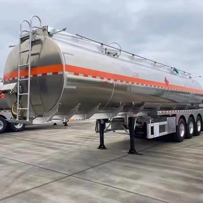 45000 liter aluminium legering roestvrij staal brandstoftank Halve aanhangwagen met 2/3 assen