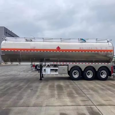 45000 liter aluminium legering roestvrij staal brandstoftank Halve aanhangwagen met 2/3 assen