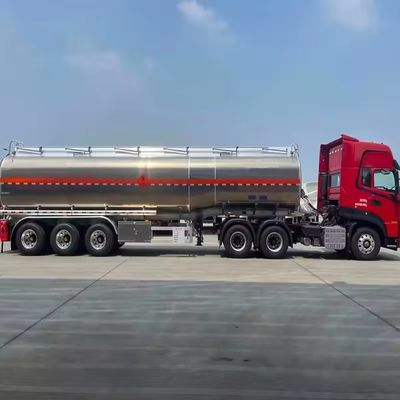 45000 liter aluminium legering roestvrij staal brandstoftank Halve aanhangwagen met 2/3 assen