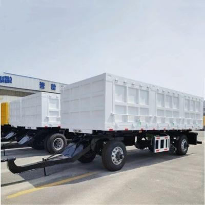 Vrachtwagen aanhangwagen met 2 assen Hydraulische aanhangwagen met volle kant voor het vervoer van zandkolenmijnen