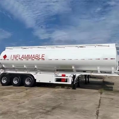 45 CBM brandstoftank aanhangwagen voor het vervoer van brandstof en water Truck Tanker aanhangwagen door WOSHENG