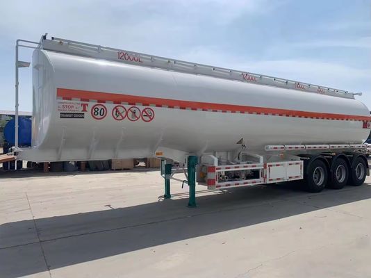 45 CBM brandstoftank aanhangwagen voor het vervoer van brandstof en water Truck Tanker aanhangwagen door WOSHENG