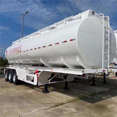 45 CBM brandstoftank aanhangwagen voor het vervoer van brandstof en water Truck Tanker aanhangwagen door WOSHENG