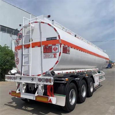 45 CBM brandstoftank aanhangwagen voor het vervoer van brandstof en water Truck Tanker aanhangwagen door WOSHENG