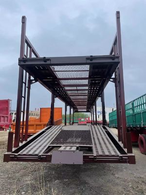 Standaard gereedschapskist geïnstalleerd dubbele dek auto drager Semi-trailer 16690x2700x3000mm