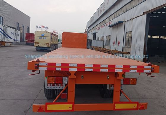 4 assen 40ft zware transport aanhangwagen met 90 w mm*13 dikte mm*10 laag bladveer