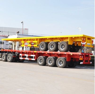 4 assen 40ft zware transport aanhangwagen met 90 w mm*13 dikte mm*10 laag bladveer