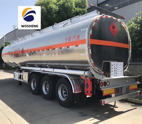 4200L brandstoftanker Halve aanhangwagen van koolstofstaal, roestvrij staal of aluminiumlegering