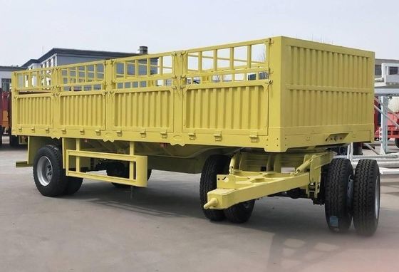 500 mm Q345 Carbon Steel trekbal hek Volle trailer met 3 assen 40-100 ton capaciteit