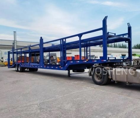 Truck Trailer Wosheng 2 axels Car Carrier Trailer Double Deck Car Transport Semi Trailer