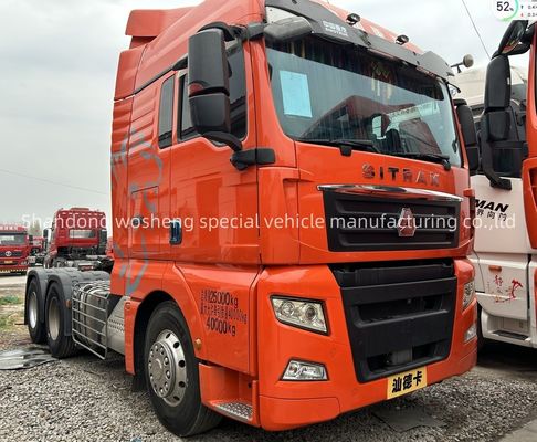 Gebruikte linksafdrijving 6x4 Truck Head 350-450HP Traktortruck met een capaciteit van 31-40 T