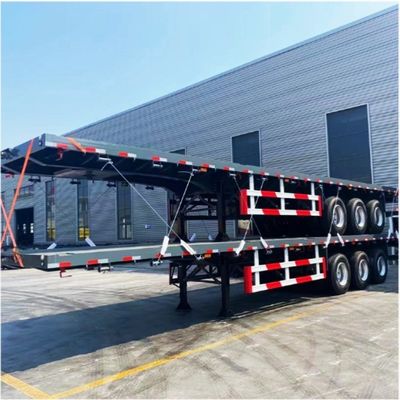 12 Set Twist Lock Flatbed Semi-Trailer voor 30 tot 100 ton capaciteit en Truck Trailer