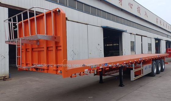 12 Set Twist Lock Flatbed Semi-Trailer voor 30 tot 100 ton capaciteit en Truck Trailer