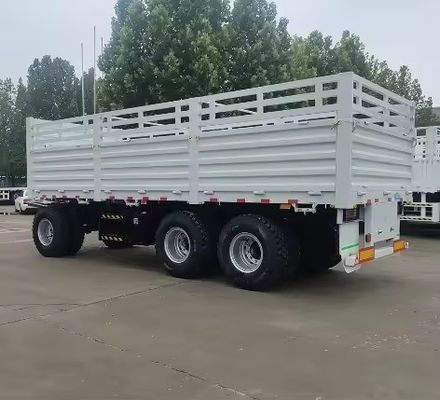 40-100 ton staal materiaal trekbal hek vol aanhangwagen met mechanisch ophangsysteem