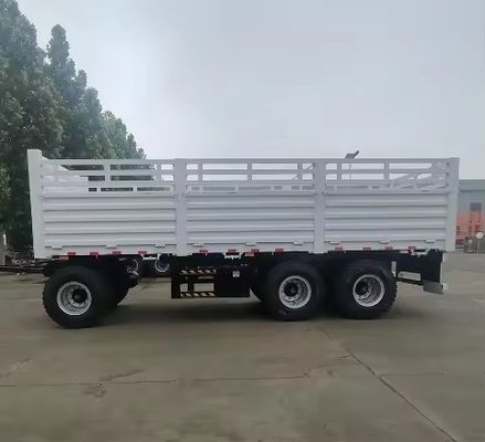 40-100 ton staal materiaal trekbal hek vol aanhangwagen met mechanisch ophangsysteem