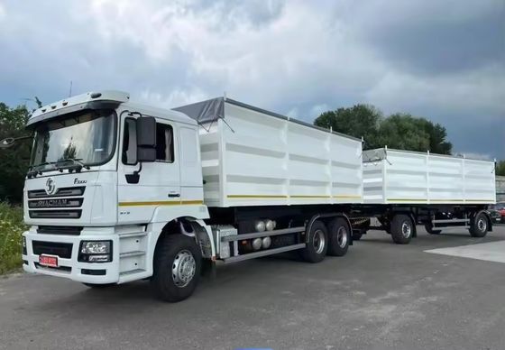 40-100 ton staal materiaal trekbal hek vol aanhangwagen met mechanisch ophangsysteem