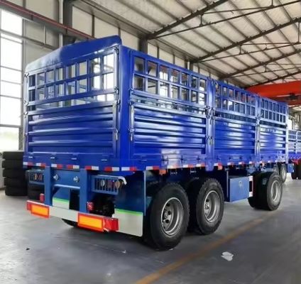 20-80 ton volop aanhangwagen met staalmateriaal en maat 7600X2450X2500mm
