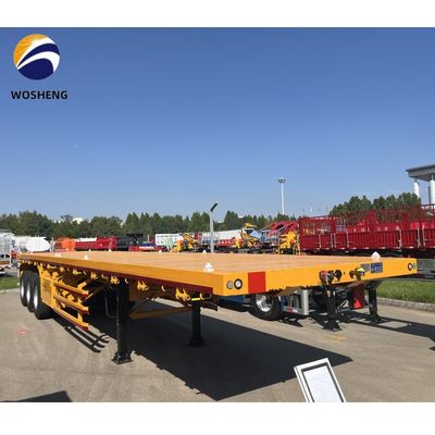 20ft 40ft Container Flatbed Truck Semi-trailer met 3mm 4mm Grain Plate Platform
